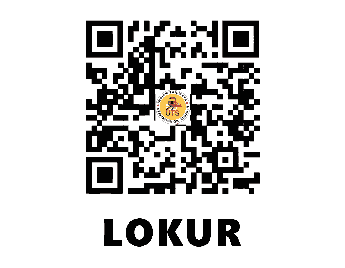 UTS QR Code for LOKUR - LCR - SR (TAMIL NADU)